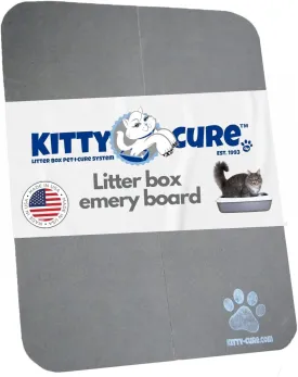 2.0 Kitty Cure Litter Box Emery Board. Nail File for Cats. Litter Box Emery Board Nail File.
