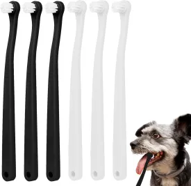 6Pcs Small Dog Toothbrush Pet Toothbrush Kitten Toothbrush Soft Mini Cat Tooth Brush Puppy Toothbrush, Travel Portable Dog Toothbrush Mini Head Deep Clean Kit for Puppy, Kitten, Small Dog & Cat