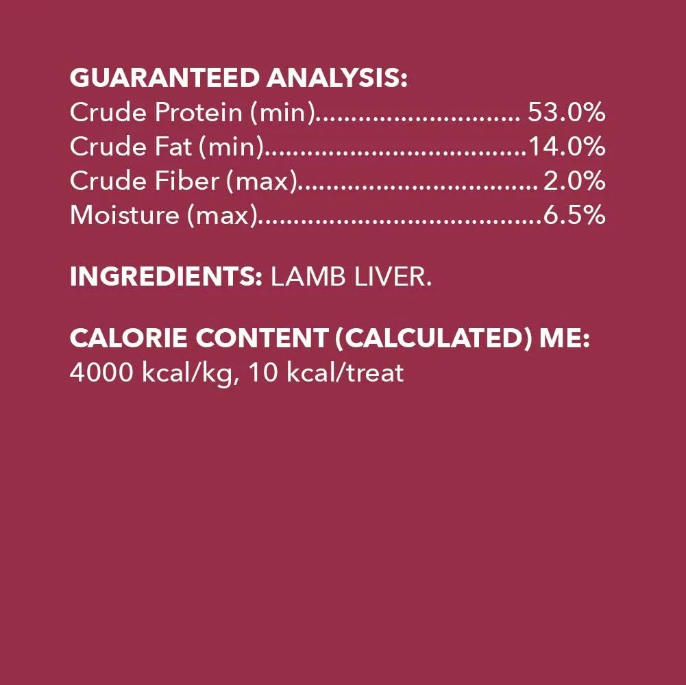Amazon Brand - Wag Freeze-Dried Raw Single Ingredient Dog Treats Lamb, 3.3oz (Pack of 2)