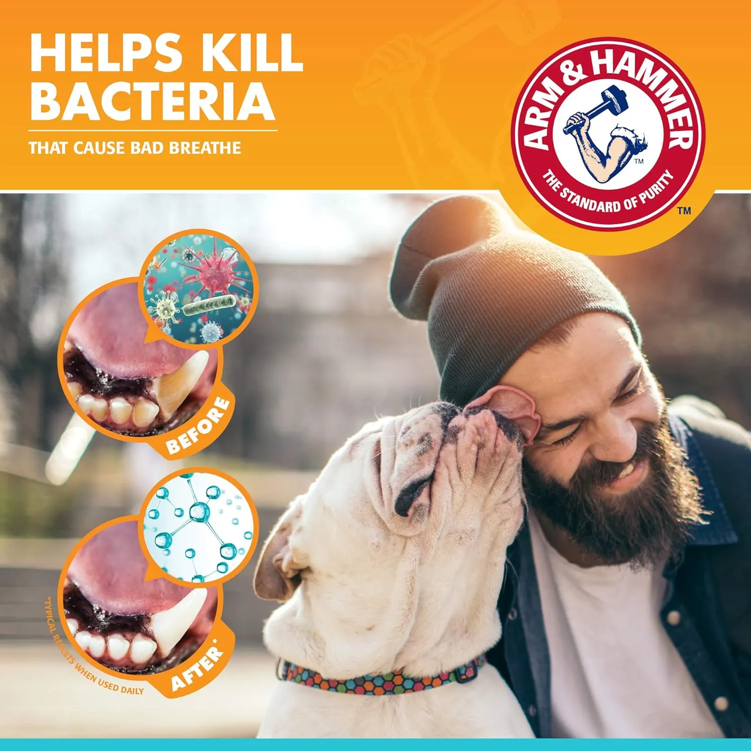 Arm & Hammer for Pets Dental Enzymatic Toothpaste for Dogs | No More Doggie Breath | Dog Toothpaste Safe for All Dogs and Puppies, Advanced Care, Chicken Flavor 2.5 Ounce (Pack of 1)
