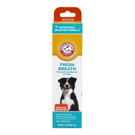 Arm & Hammer for Pets Dental Enzymatic Toothpaste for Dogs | No More Doggie Breath | Dog Toothpaste Safe for All Dogs and Puppies, Advanced Care, Chicken Flavor 2.5 Ounce (Pack of 1)