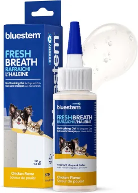 bluestemTM No Brush Dog Dental Gel - Dog Oral Gel to Freshen Breath, and Fights Plaque and Tartar - Brushless Toothpaste for Dogs