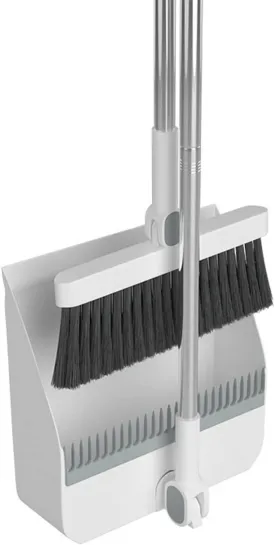Broom with Dustpan Combo Set Broom and Scoop Set Folding Dustpan High-end Bathroom Water Wiper to Sweep Magic Brush Garbage Squeegee Home Cleaning Products