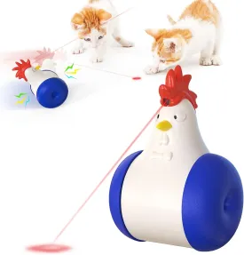 Cat Laser Pointer, Led Light Pointer Cat Toys for Chirstmas Gifts 180 Degree Self Balancing Toy/Automatic Ball/Bird Chirping/Moving Balls