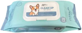 Deodorizing Hypoallergenic Heavy Duty Thick Durable Pet Grooming Wipes Unscented Cleans Face, Ears, Body, Butt and Eyes  Bath Alternative, Super Convenient, Ideal for Home or Travel (Pack of 1)