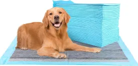 FluffyDream Super Absorbent Waterproof Dog and Puppy Pet Training Pad, Housebreaking Pet Pad, Small-Size, Blue, 23.5"x 23.5" (40 PCS), Odor Control