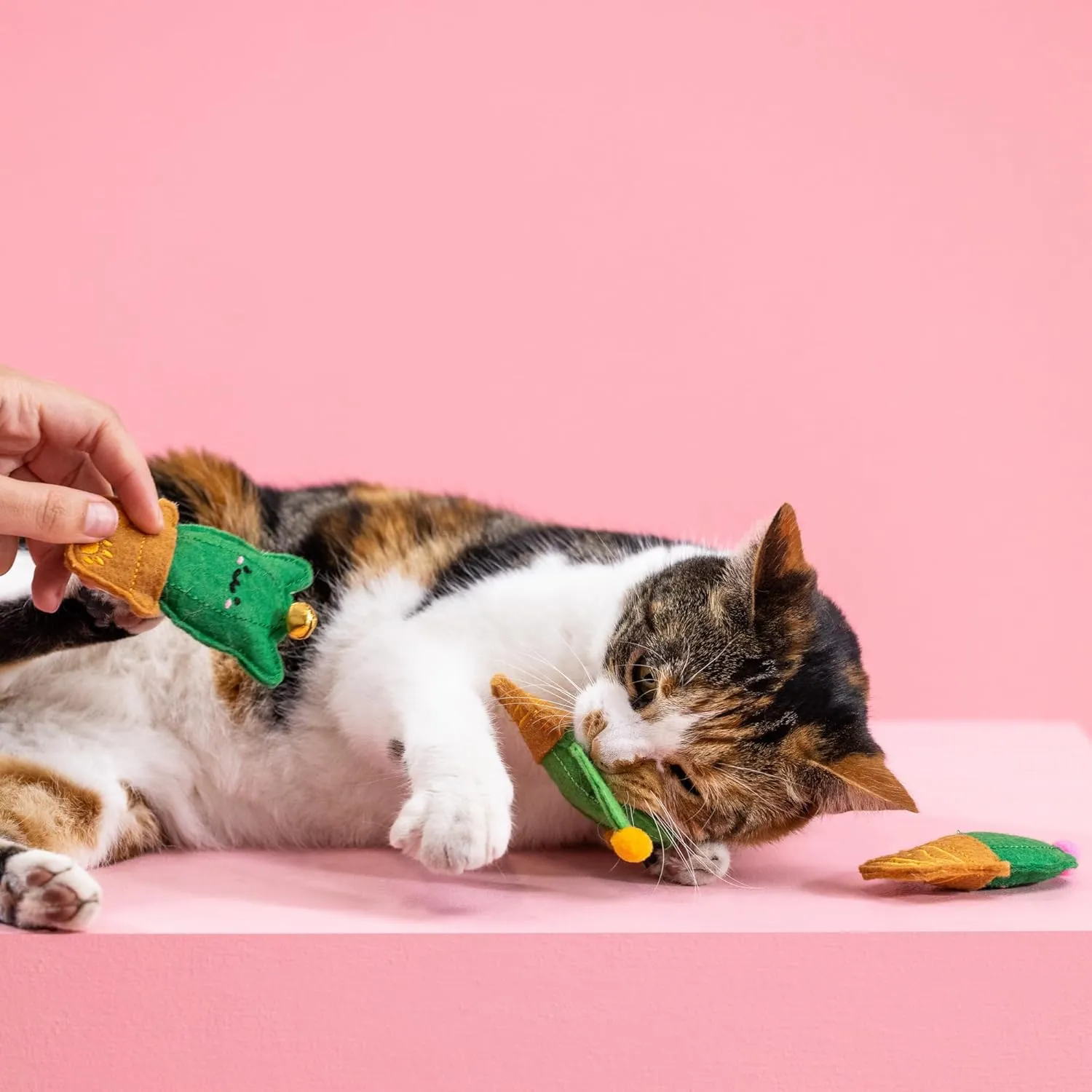 Fringe Studio Plush Cat Toy Set, Cat-Us Friends, Mini 3 Piece Set, Pet Shop Collection (904033)