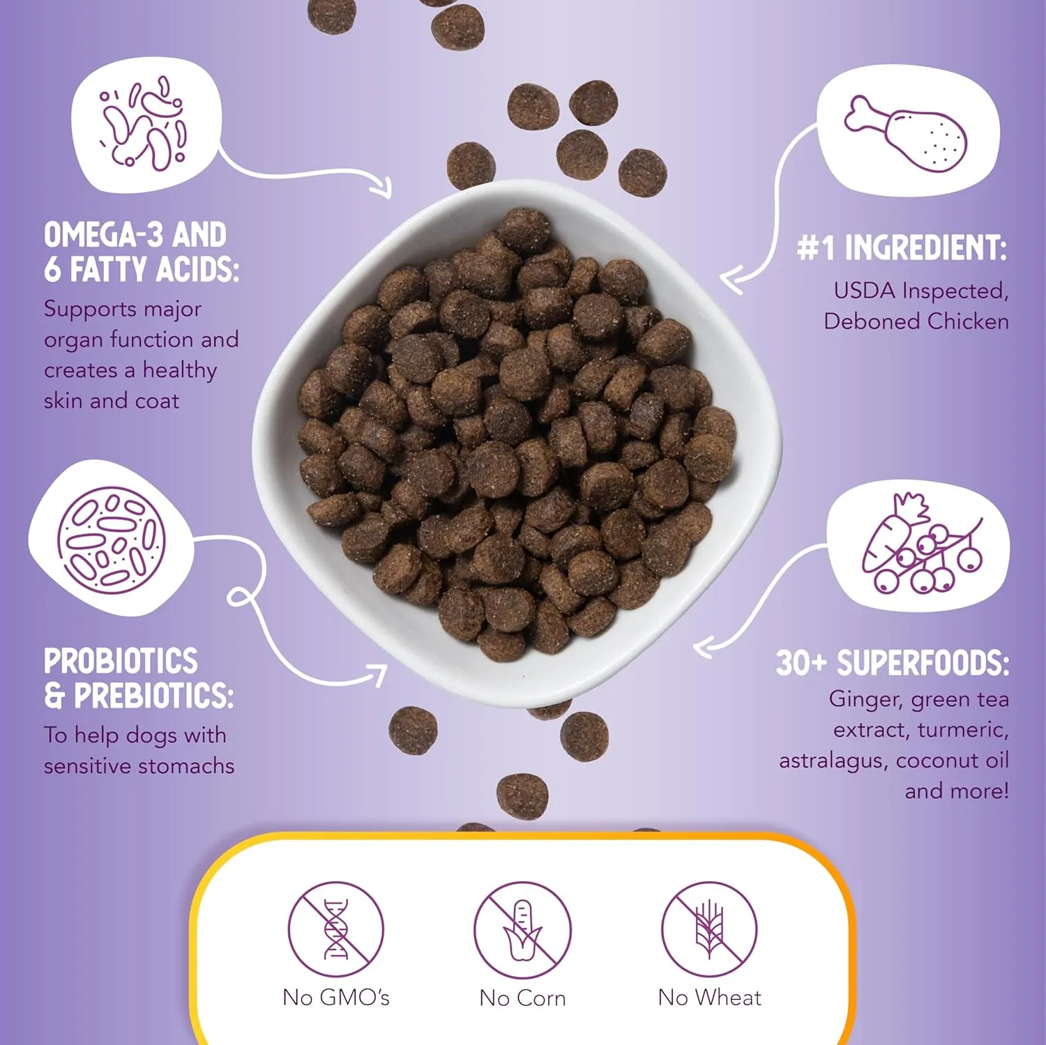 Health Extension Lite Chicken & Brown Rice Dry Dog Food (1 lb / 0.45 kg) - Low-Fat Formula with Glucosamine, Probiotics & Omega 3 for Overweight, Spayed, Neutered, or Senior Dogs