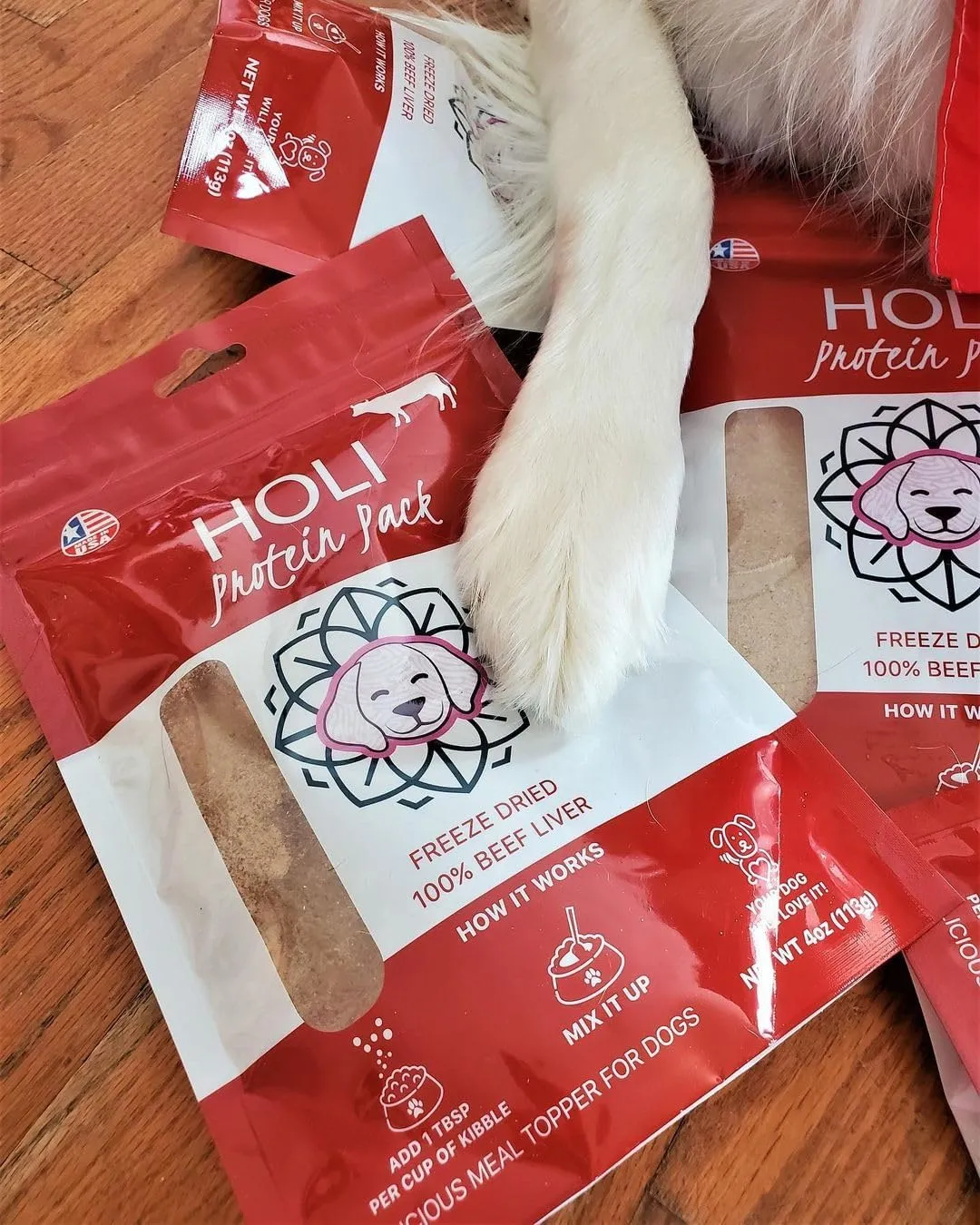 HOLI Beef Liver Dog Food Topper - Single Ingredient, Human-Grade - Freeze Dried Protein and Flavor Enhancer for Picky Dogs  Grain Free  100% All Natural - 8oz