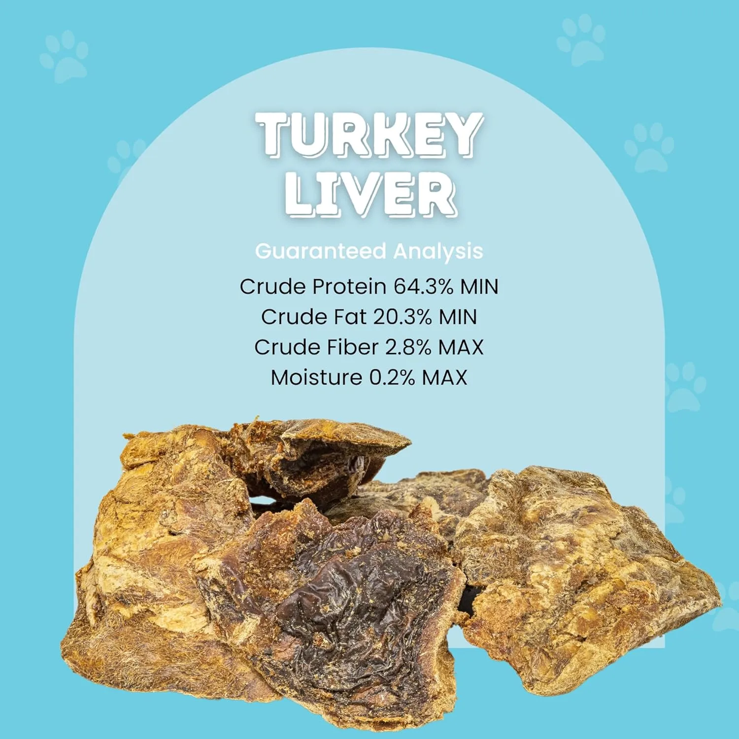 hotspot pets Freeze Dried Turkey Liver Treats for Cats & Dogs -Made in USA, 1lb Big Bag, Single Ingredient All Natural Grain-Free Turkey Liver- Perfect for Training, Topper or Snack