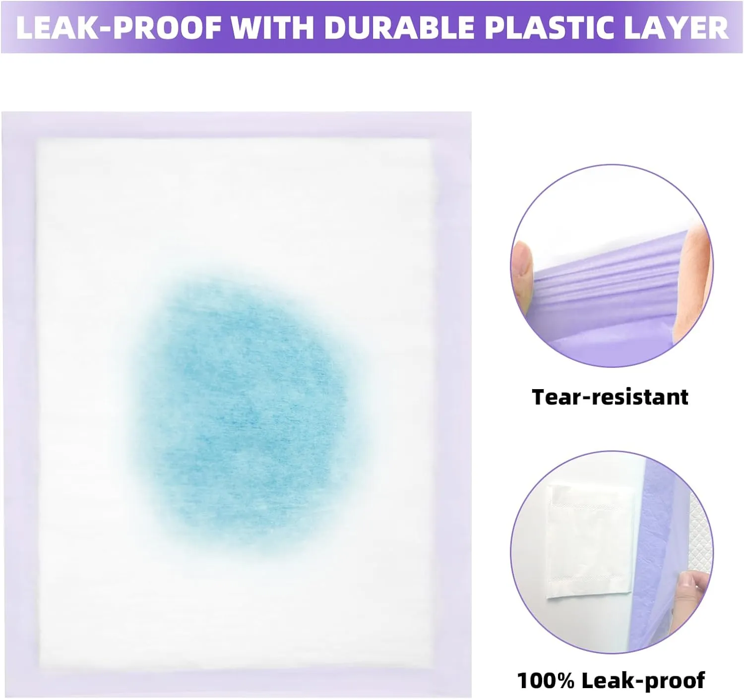 IMMCUTE Cat Pads 16.9" X 11.4", 30 Ct | Pee Pads for Cats | Thickened 6-Layer Super Absorbent Pads | Cat Pads for Tidy Cats Breeze Litter System | Cat Pee Pad for Litter Box