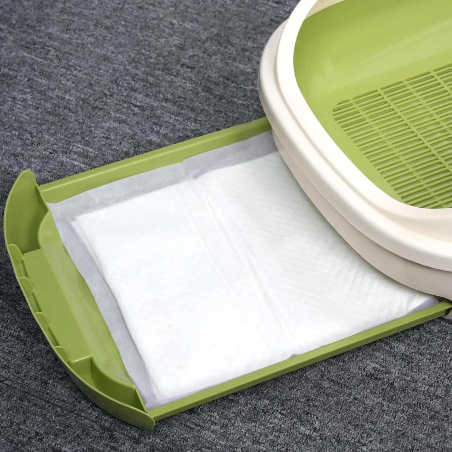 IMMCUTE Cat Pads 16.9" X 11.4", 30 Ct | Pee Pads for Cats | Thickened 6-Layer Super Absorbent Pads | Cat Pads for Tidy Cats Breeze Litter System | Cat Pee Pad for Litter Box