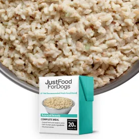 JustFoodForDogs Pantry Fresh Wet Dog Food, Complete Meal or Dog Food Topper, for Sensitive Stomachs, Balanced Remedy Human Grade Dog Food Recipe - 12.5 oz (Pack of 12)