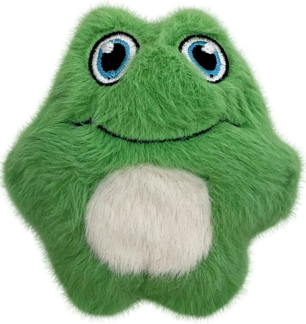 KONG Snuzzles Kiddos Mini Extra Small Dog Toy - Soft Plush Squeaky Toy for Small Dogs & Puppies (Frog/Pig Combo)