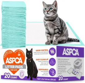 Lavender Scented Cat Pad Refills for Litter Box System Size 16.9 x 11.4 Inch - Pack of 20