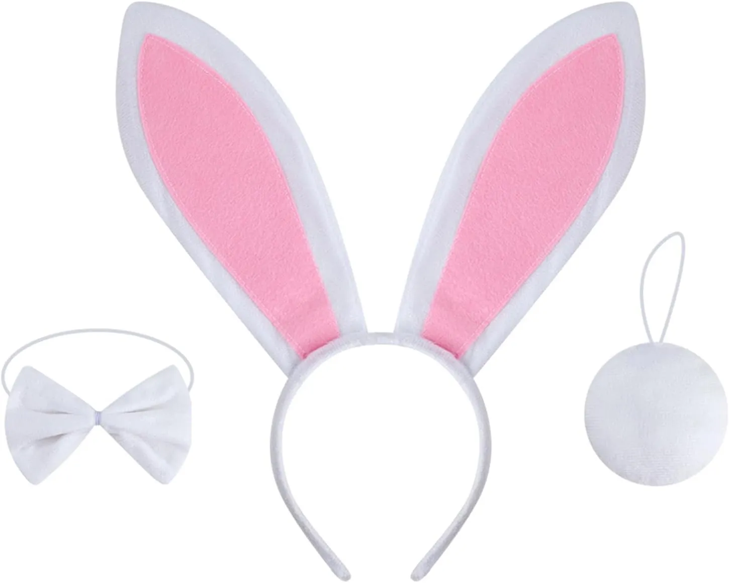 Lionheart glory 3 Pack Easter Day Dog Headband Bunny Rabbit Ear Dogs Headwear Pet Easter Bow Cute Costume Accessories for Small Medium Large Dogs