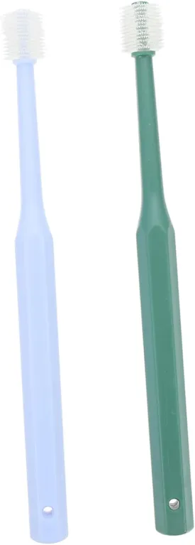 Milisten 2pcs Pet Toothbrush for Dogs and Cats Ergonomic Non- Handle Lightweight Oral Care Tool for Comprehensive Teeth Cleaning and Design