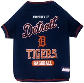 MLB Detroit Tigers Dog T-Shirt, X-Small. - Licensed Shirt for Pets Team Colored with Team Logos. - Premium Stretchable Materials for The Comfort of Your Dog & cat.