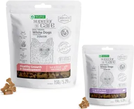 Nature's Protection Superior Care Grain-Free Healthy Dog Training Treats for Puppies - Growth and Development Treats with Insects and Salmon, 5.29 oz Each