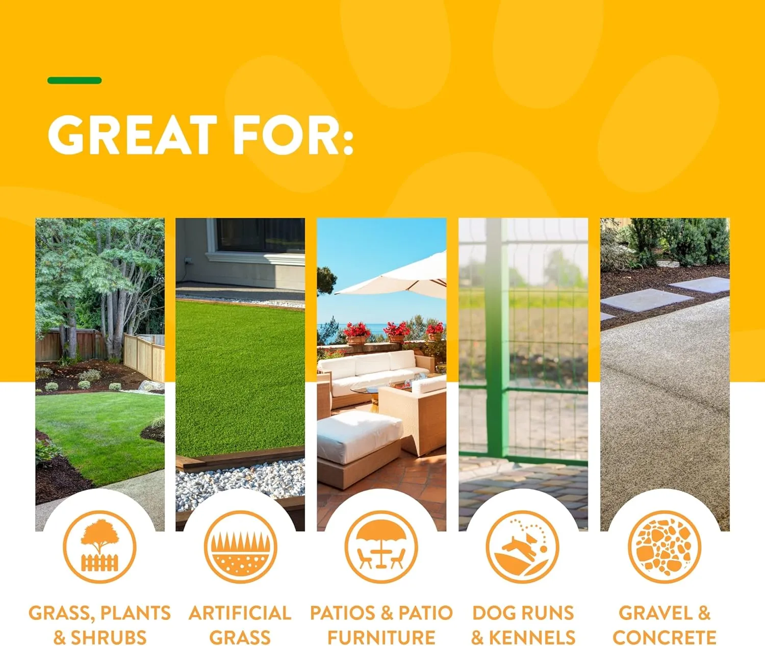 NaturVet  Yard Odor Eliminator Plus Citronella Spray  Eliminate Stool and Urine Odors from Lawn and Yard  Designed for Use on Grass, Patios, Gravel, Concrete & More  32oz with Hose Nozzle