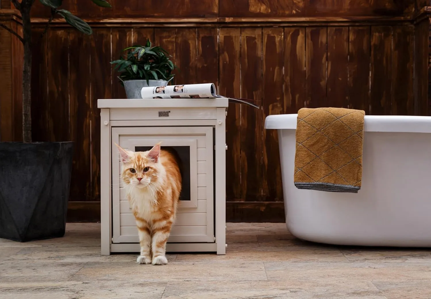 New Age Pet ECOFLEX Litter Loo Litter Box Cover and End Table