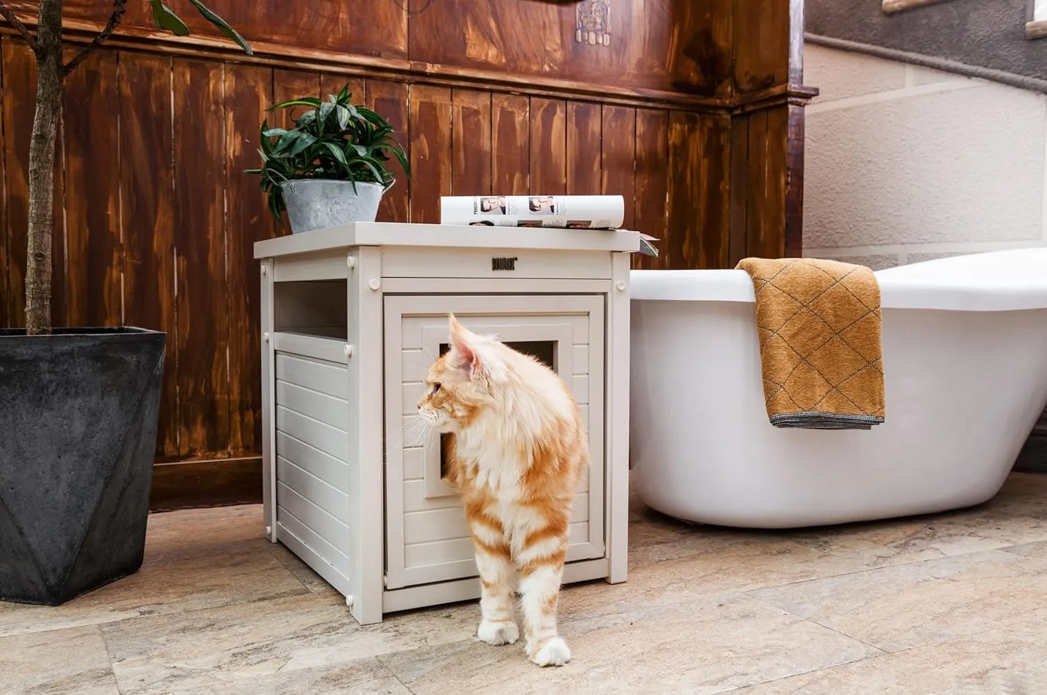 New Age Pet ECOFLEX Litter Loo Litter Box Cover and End Table
