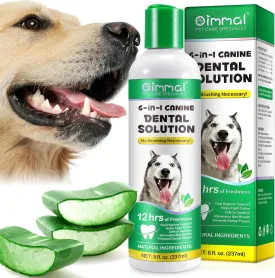 Oral Spray Dog Mouthwash, Perfect Solution for Dog Oral Care uses More naturalingredients Aloe Vera Extract, Green Tea Extract etc, Advanced Easy-to-Use Oral Care Solution, Promote Dental Health