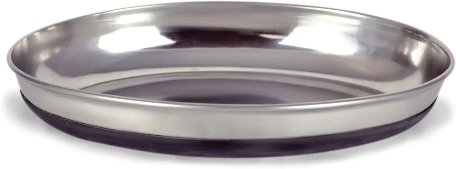 Our Pets Dish Oval Cat Rubber Bottom Pet Bowl
