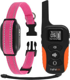 PaiPaitek Vibrating Dog Collar No Shock, Dog Training Collar with Remote 3300ft Range, IPX7 Waterproof Dog Vibration Collar with Controller, Beeping Dog Collar for Small Medium Large Dogs - No Pain