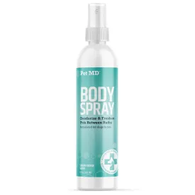 Pet MD Body Spray for Dogs & Cats - Deodorizing Dog Perfume Reduces Static & Eliminates Odor - Long-Lasting Pet Cologne Spray for Dogs - Sugar Cookie Scent - 8 oz
