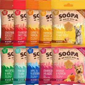 Pets Assorted Dental Dog Treats, Pack of 10 Human Grade, Grain Free Dental Chews for Clean Teeth, Healthy Dog Treats for Small Dogs, Large Dogs