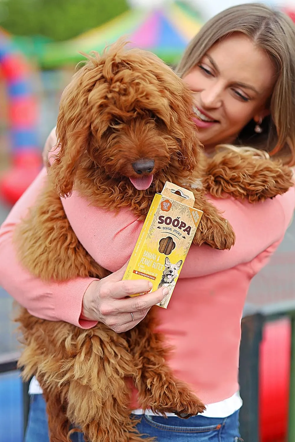 Pets Peanut Butter and Banana Dog Treats, Human Grade, Grain Free Dental Sticks for Clean Teeth, Healthy Dog Treats for Small Dogs, Large Dogs