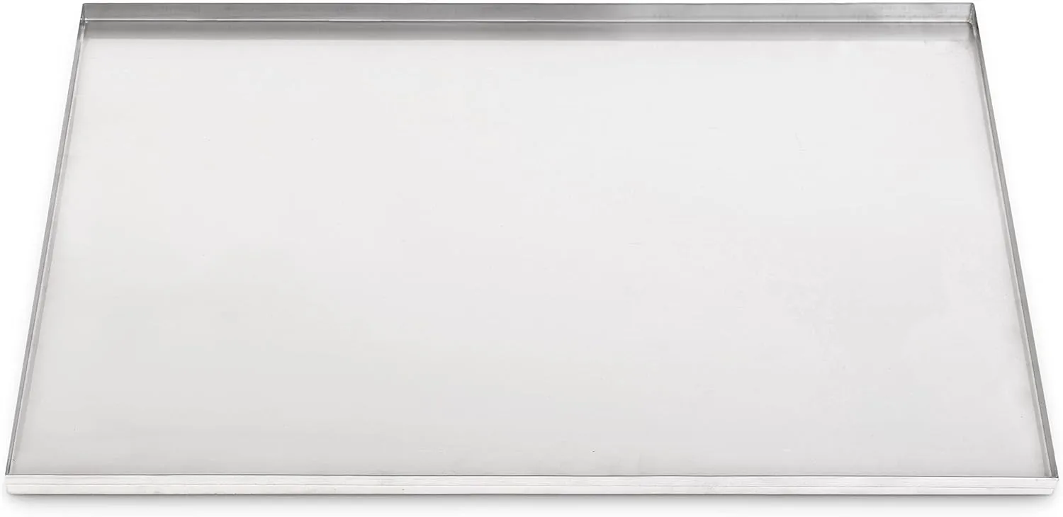 Pinnacle Systems (Galvanized, 34.625" L X 21.86" W X 1") Metal Replacement Dog Crate Pan Chew Proof Crack Proof Pet Kennel Tray Central Dog Crate Pan Pet Supplies