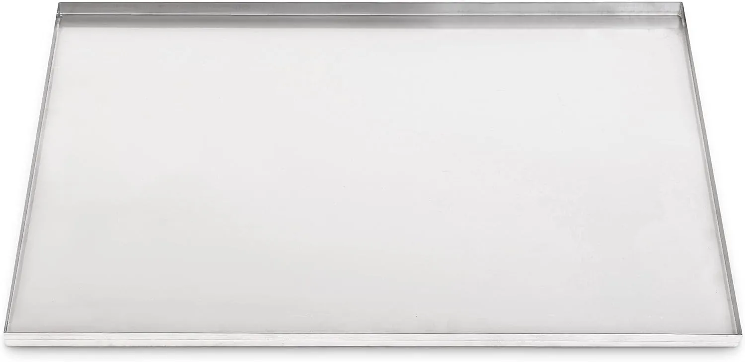 Pinnacle Systems Precision Pet Two Door Metal Dog Crate Tray Replacement Pan Chew Proof Crack Proof Pet Kennel Great Cage Tray Pet Supplies (Stainless Steel, 35.5" L X 22.25" W X 1")