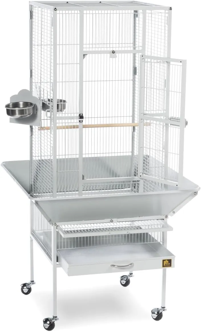 Prevue Pet Products 3351W Park Plaza Bird Cage, Pewter,Small