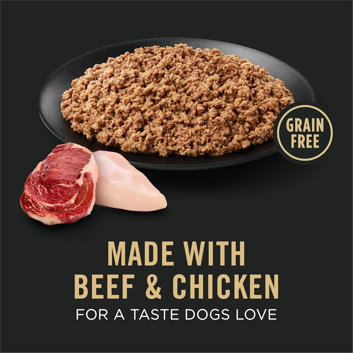 Purina Pro Plan Dog Food Grain Free Classic Pate, Beef and Chicken Entre - (Pack of 12) 13 oz. Cans