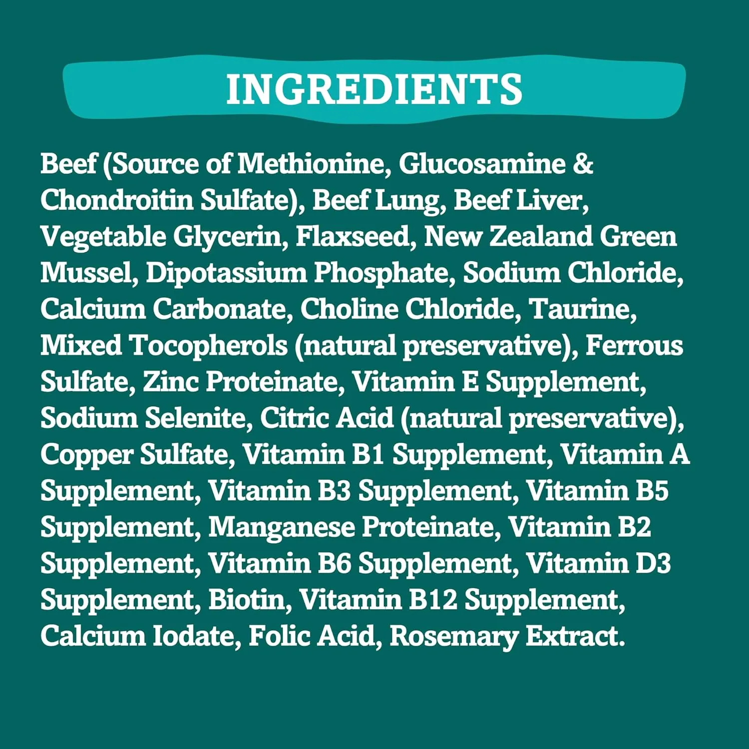 RawTernative Air Dried Dog Food, High Protein, Over 90% Real Beef & Beef Organs   New Zealand Green Mussels, Complete Meal or Topper, Grain Free, Gluten Free, Non GMO, (3 lb Bag)