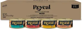 Reveal Natural Wet Cat Food, 20 Count, Grain Free, Limited Ingredient Canned Food for Cats, Fish and Chicken Variety in Broth, 2.47 oz Cans