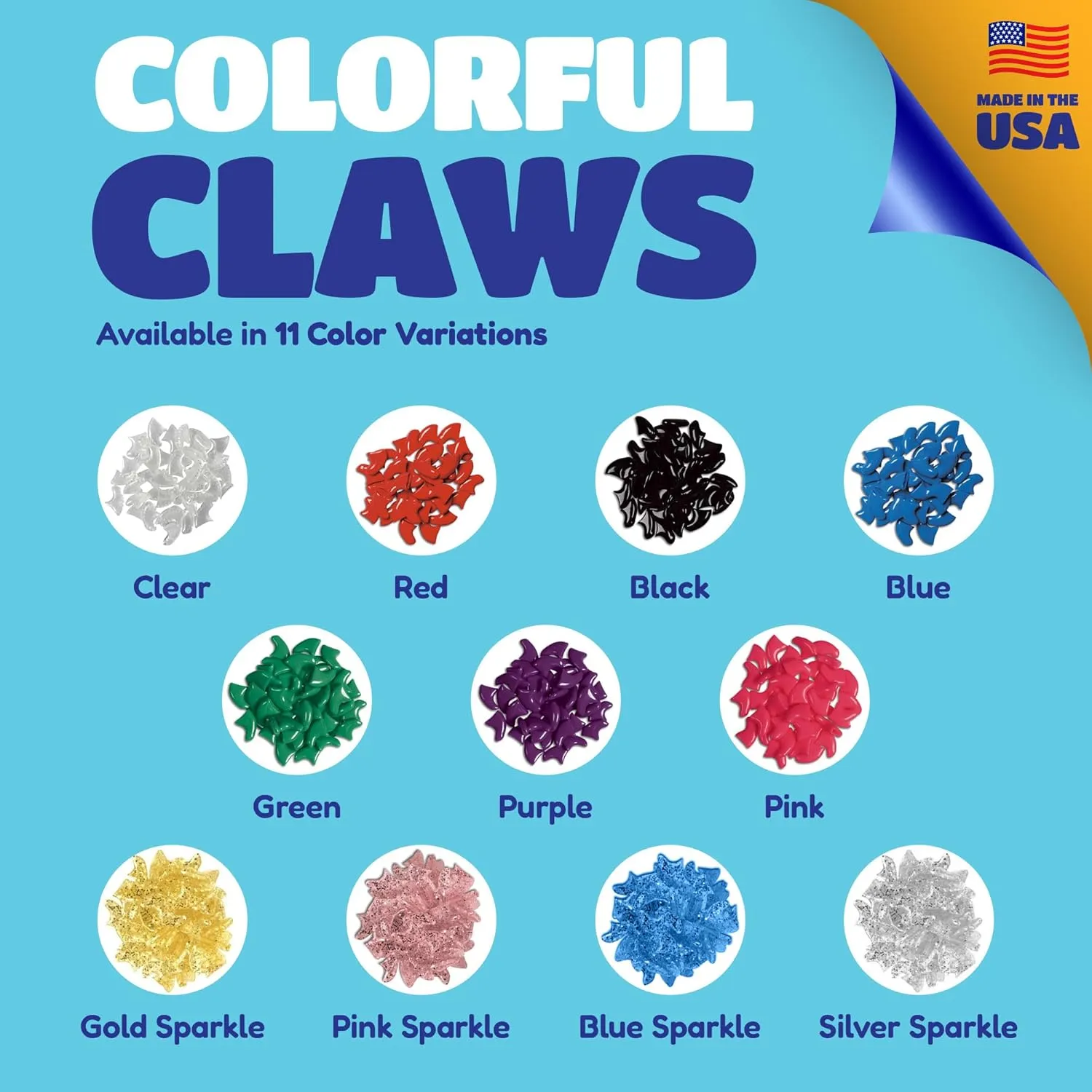 Soft Claws Cat Nail Caps for Large Cats  (40 Caps, Black) - Made in USA - Veterinarian-Developed | Protects Furniture & Skin - Easy to Apply, Long-Lasting Anti-Scratch Soft Cat Claw Covers