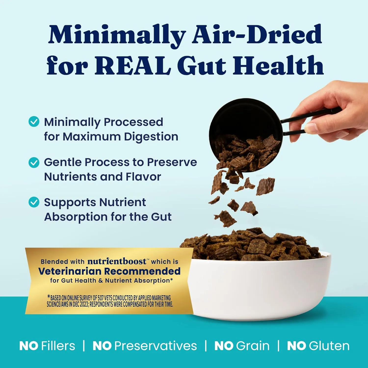 Solid Gold Air Dried Dog Food Toppers for Picky Eaters - Healthy Dog Treats Made with Real Beef to Serve as Meal Topper or Dog Treat - Supports Muscle Growth, Immunity, and Healthy Digestion - 4 oz