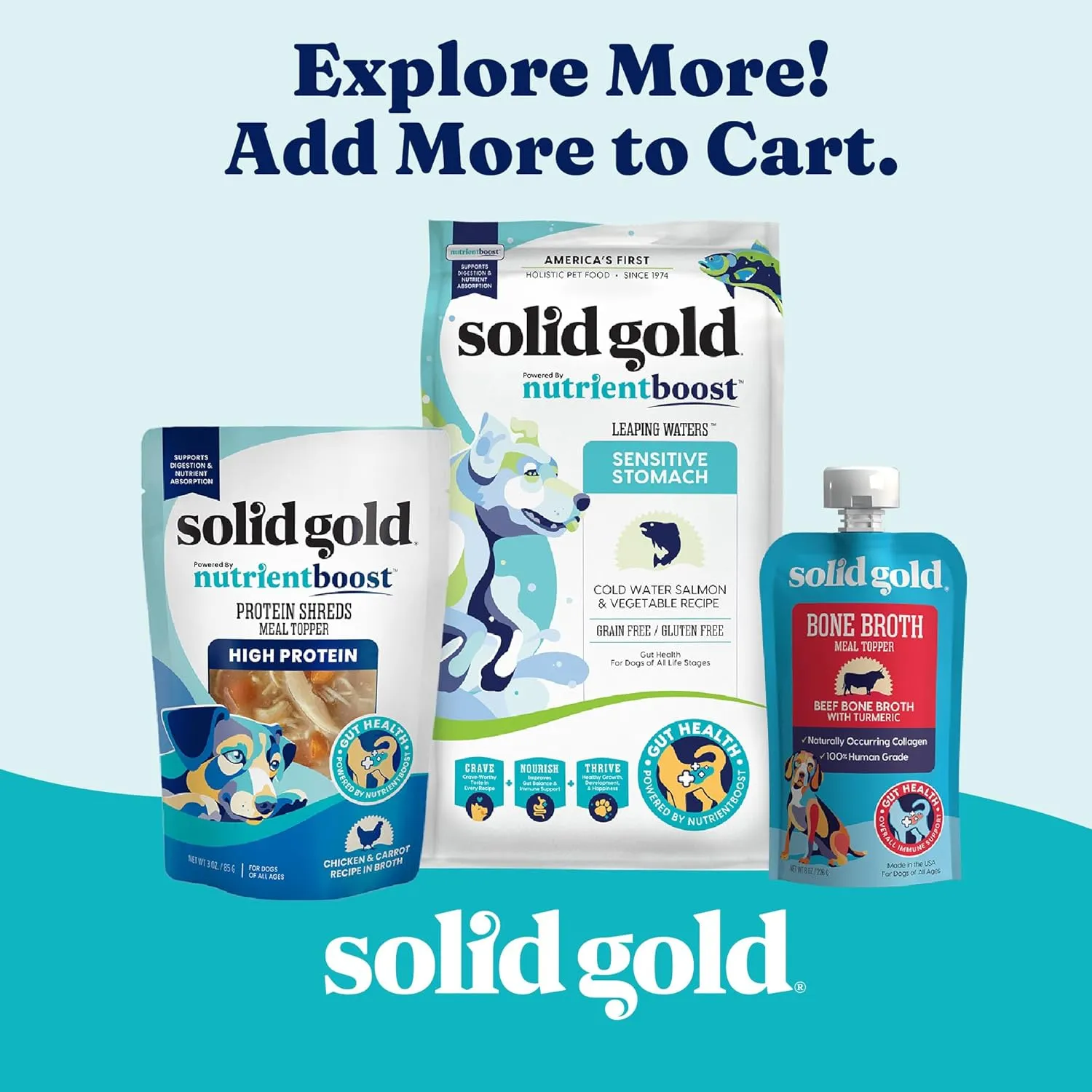 Solid Gold Air Dried Dog Food Toppers for Picky Eaters - Healthy Dog Treats Made with Real Beef to Serve as Meal Topper or Dog Treat - Supports Muscle Growth, Immunity, and Healthy Digestion - 4 oz