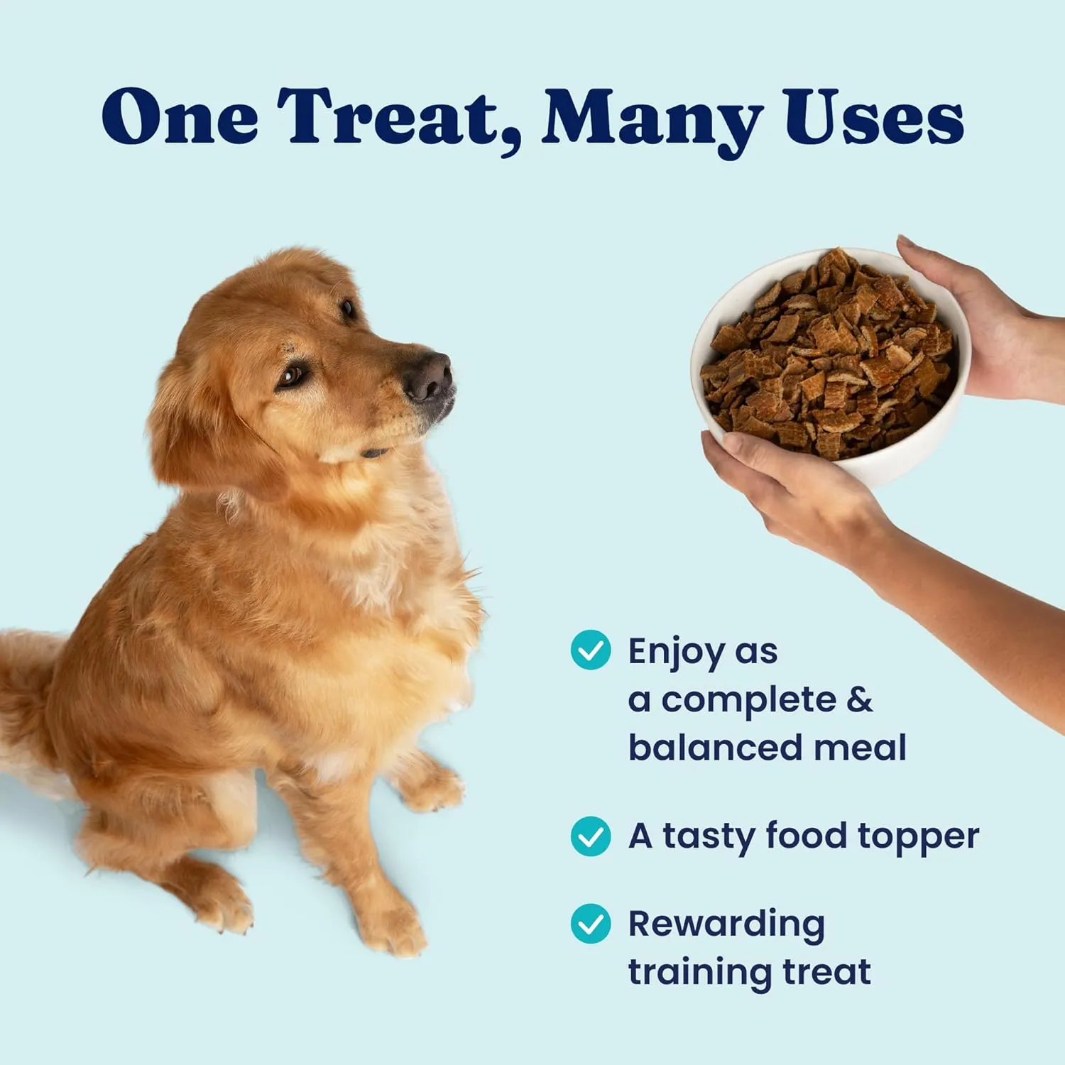 Solid Gold Air Dried Dog Food Toppers for Picky Eaters - Healthy Dog Treats Made with Real Beef to Serve as Meal Topper or Dog Treat - Supports Muscle Growth, Immunity, and Healthy Digestion - 4 oz