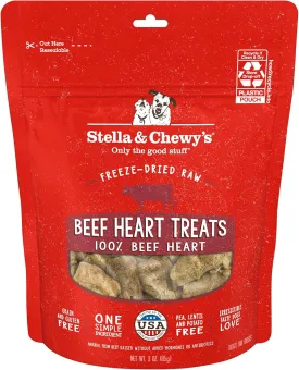 Stella & Chewy's Freeze-Dried Raw Beef Liver Dog Treats - Single Ingredient, No Additives - Premium Training Treats - Perfect For Picky Eaters - 3oz Bag