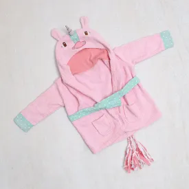 Unicorn Bath Robe Pink