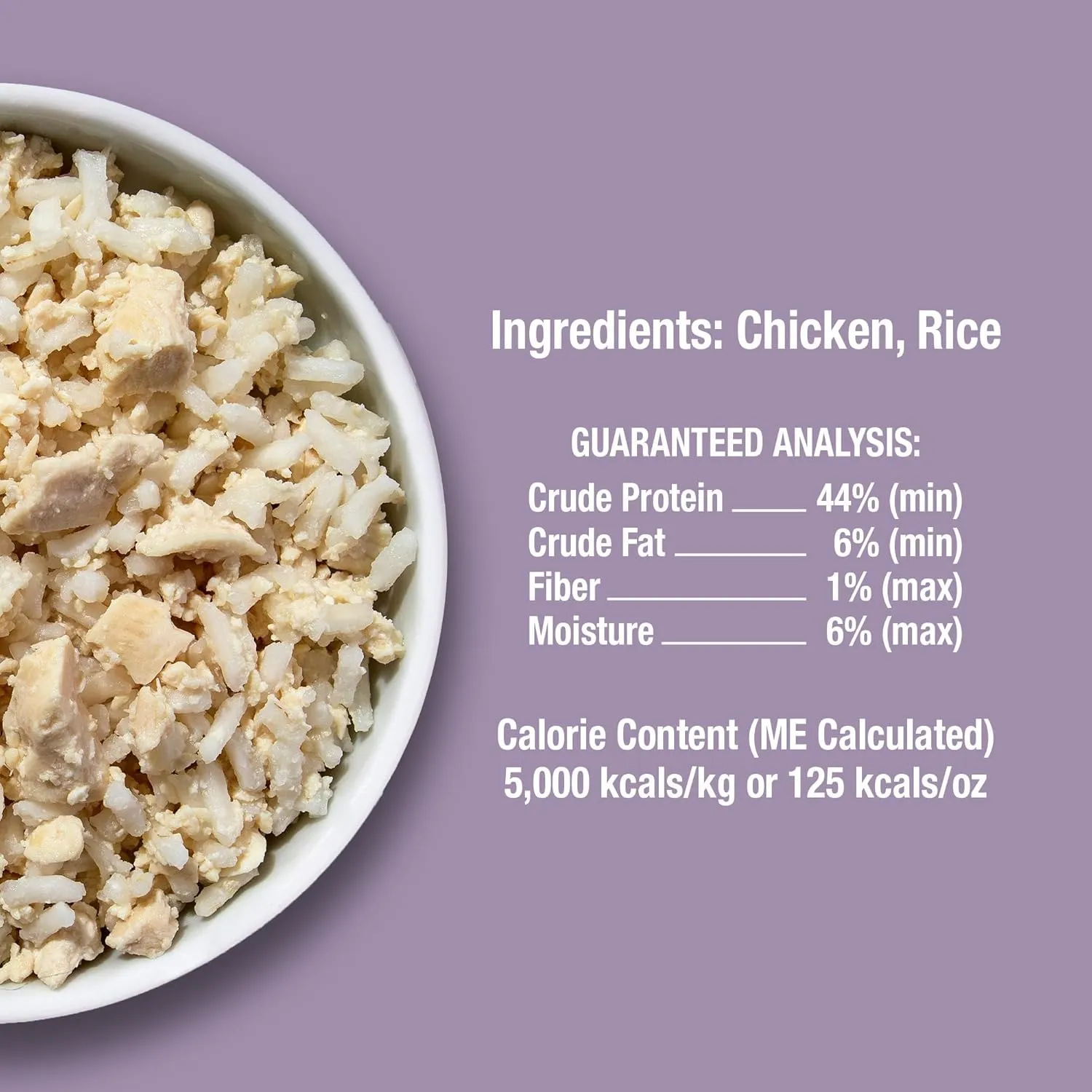 Whole Life Dog Bland Diet for Dogs  Sensitive Stomach Food for Digestive Support, Constipation, Anti Diarrhea & Vomit Relief  Human Grade, Quick & Easy Chicken and Rice, Ready in Minutes
