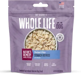 Whole Life Dog Bland Diet for Dogs  Sensitive Stomach Food for Digestive Support, Constipation, Anti Diarrhea & Vomit Relief  Human Grade, Quick & Easy Chicken and Rice, Ready in Minutes