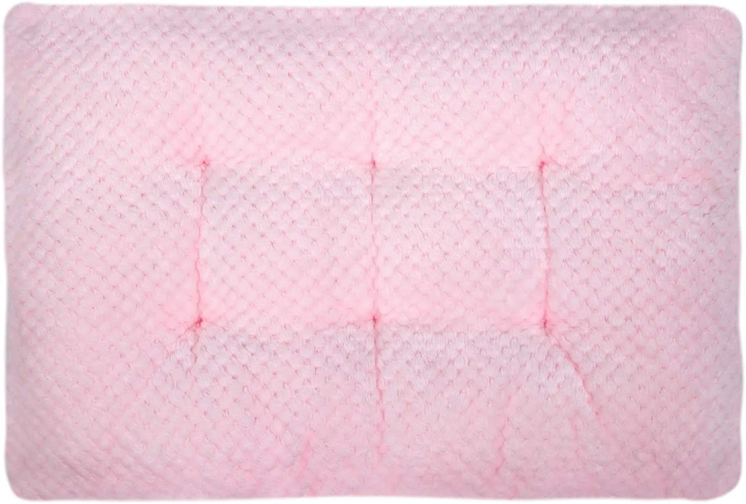 WONDER MIRACLE Fuzzy Deluxe Pet Beds, Super Plush Dog or Cat Beds Ideal for Dog Crates, Machine Wash & Dryer Friendly (15" x 23", S-Baby Pink)